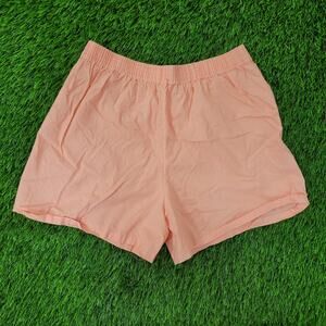 Vintage 80s Booty Gym Shorts Womens Medium Peach Pink USA